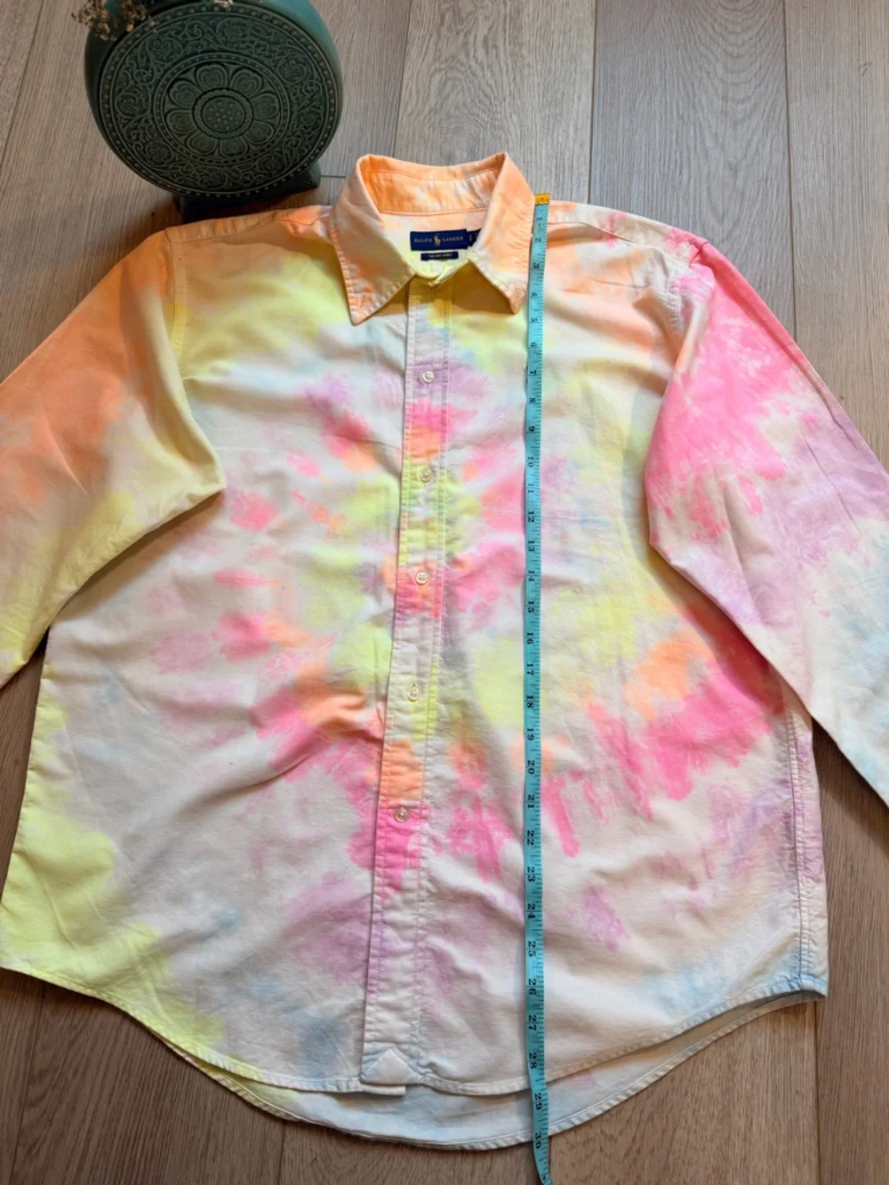 Polo by Ralph Lauren Pastel Tie-Dye Shirt - Pink, Yellow, Blue size SP like New